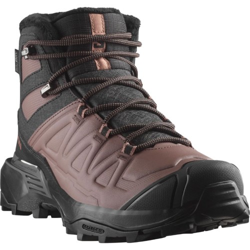 Buty zimowe damskie Salomon X ULTRA SNOWPILOT WATERPROOF Black/Peppercorn/Cognac