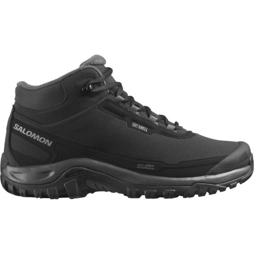 Buty zimowe męskie Salomon SHELTER WATERPROOF Black/Asphalt/Castlerock