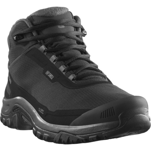 Buty zimowe męskie Salomon SHELTER WATERPROOF Black/Asphalt/Castlerock