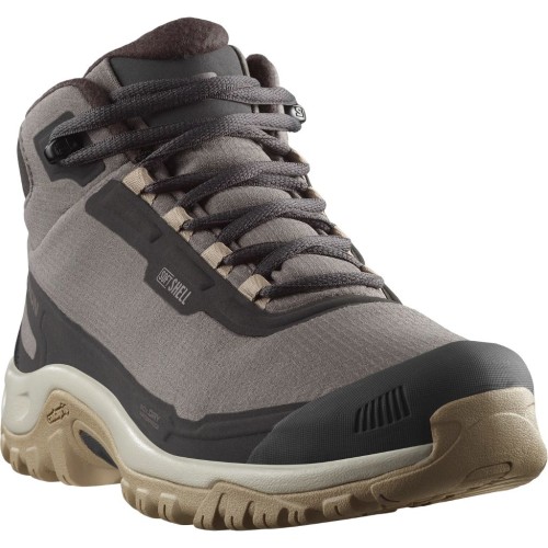 Buty zimowe damskie Salomon SHELTER WATERPROOF Plum Kitten/Phantom/Desert Tan