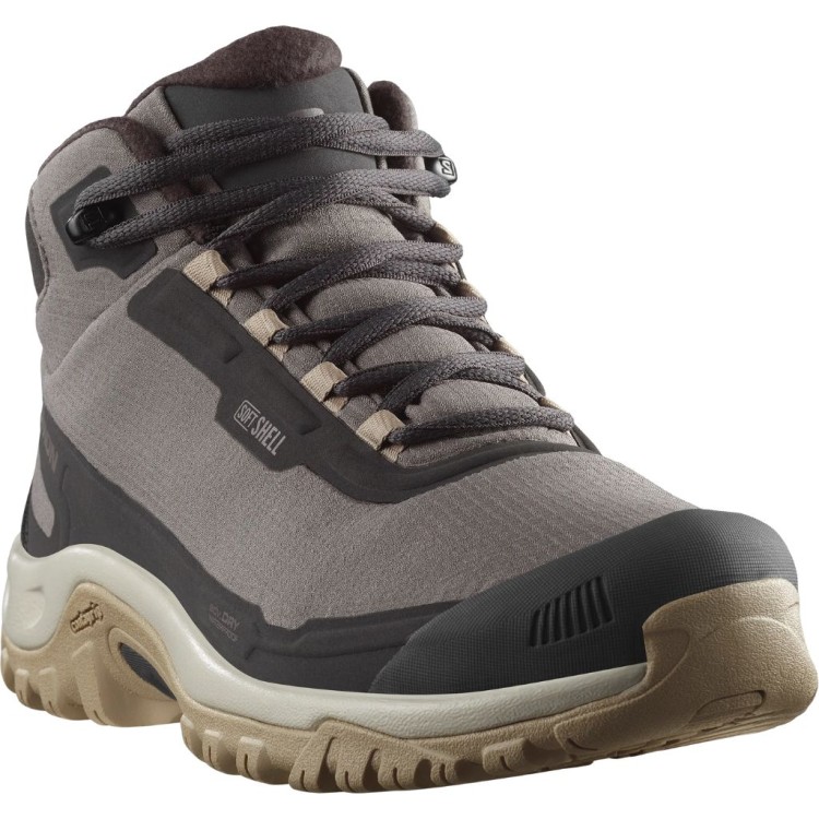 Buty zimowe damskie Salomon SHELTER WATERPROOF Plum Kitten/Phantom/Desert Tan