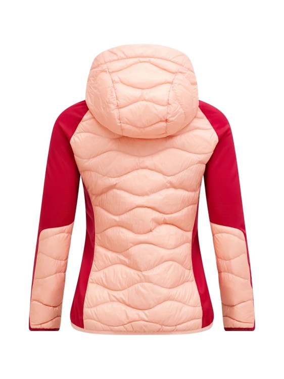 Kurtka Peak Performance damska Helium Down Hybrid Hood Peach Fuzz