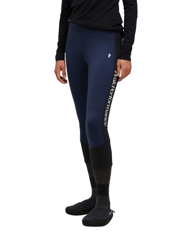 Spodnie damskie Peak Performance Rider Essentials 3/4 Midlayer blue shadow