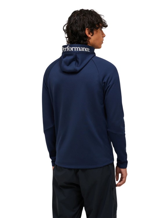 Bluza męska Peak Performance Rider Essentials Midlayer Zip Hood blue shadow