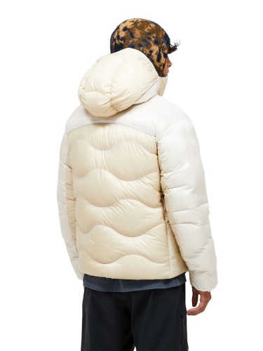 Kurtka Peak Performance męska M Helium Diamond Fuse Down Hood Sand Fog