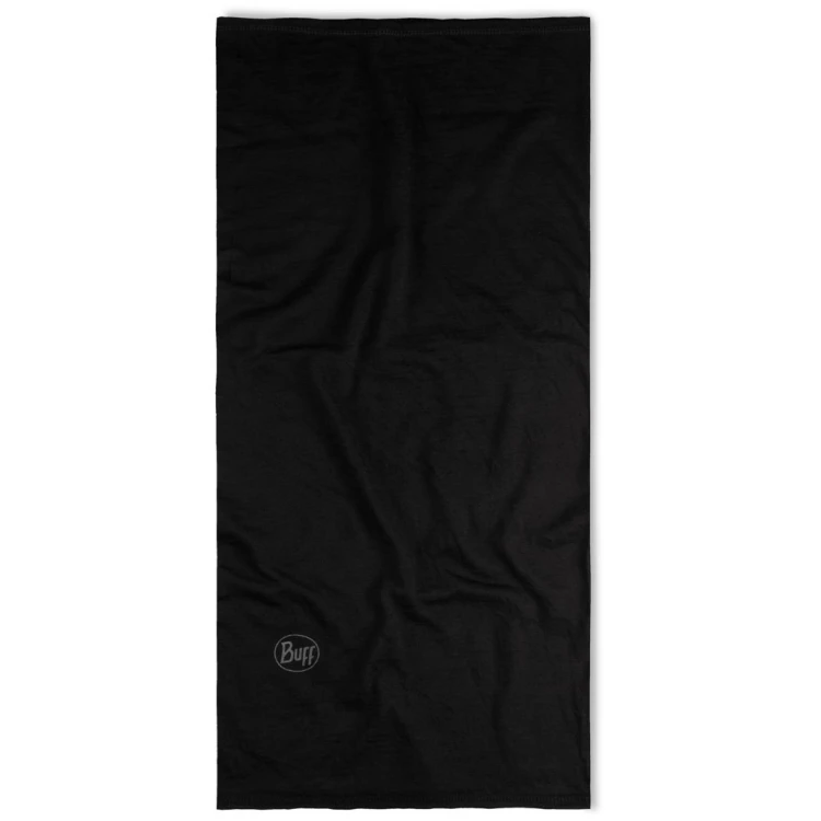 Komin Buff Merino Lightweight Solid Black