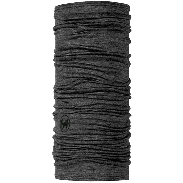 Komin Buff Merino Lightweight Solid Grey