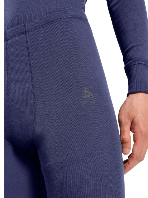 Legginsy termoaktywne męskie Odlo Active Warm Eco Blue