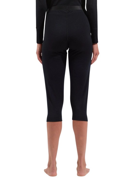 Legginsy termoaktywne damskie Odlo Merino 3/4 Black