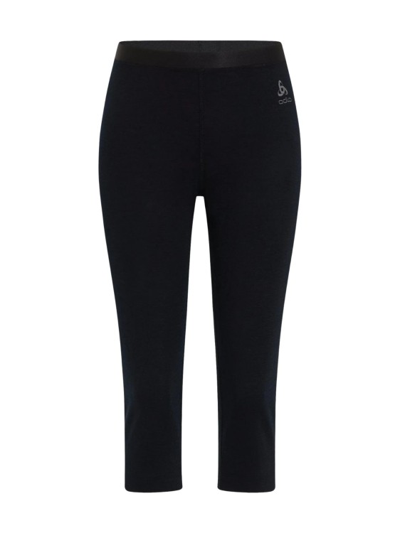 Legginsy termoaktywne damskie Odlo Merino 3/4 Black