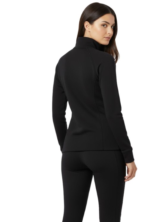 Bluza narciarska damska EA7 Emporio Armani Kitzbühel Powerstretch Half Zip Black