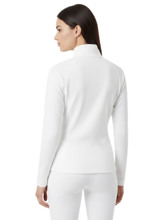 Bluza narciarska damska EA7 Emporio Armani Kitzbühel Powerstretch Half Zip White