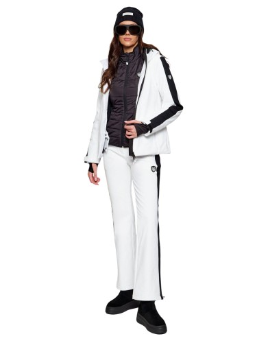 Kombinezon narciarski damski EA7 Emporio Armani Kitzbühel Softshell Tris (Jacket + Vest + Pants) White