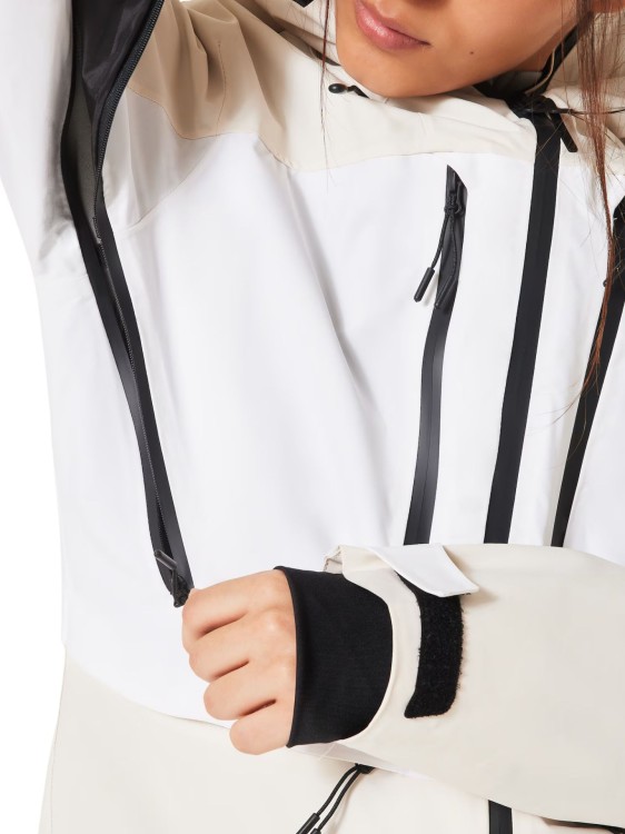 Kurtka narciarska damska Oakley W. Kendall RC Shell Jacket Mist/White