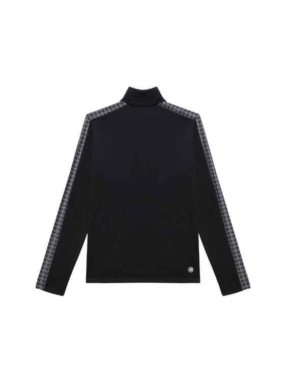 Bluza damska Colmar Full Zipper Stretch Thermal Fleece with Sleeve Pied De Poule Insert Black