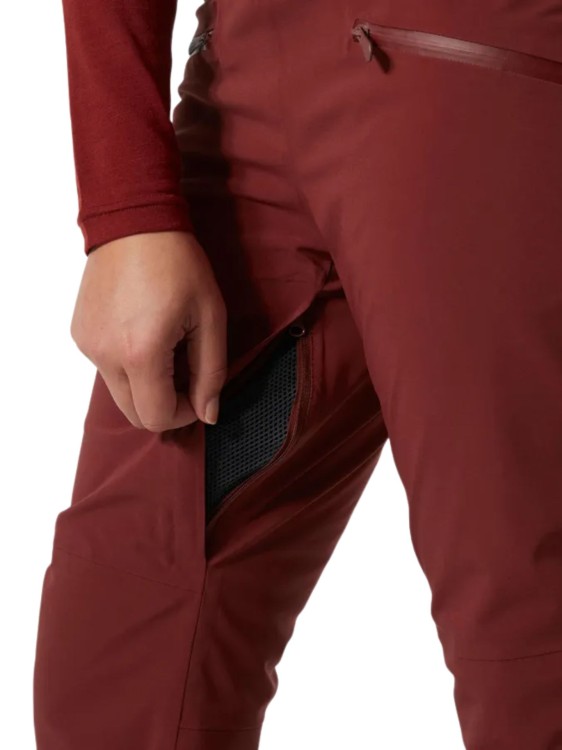 Spodnie narciarskie damskie Helly Hansen Alphelia High Waist Mars Red