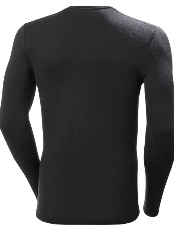 Koszulka termoaktywna męska Helly Hansen Lifa Merino Midweight Crew black