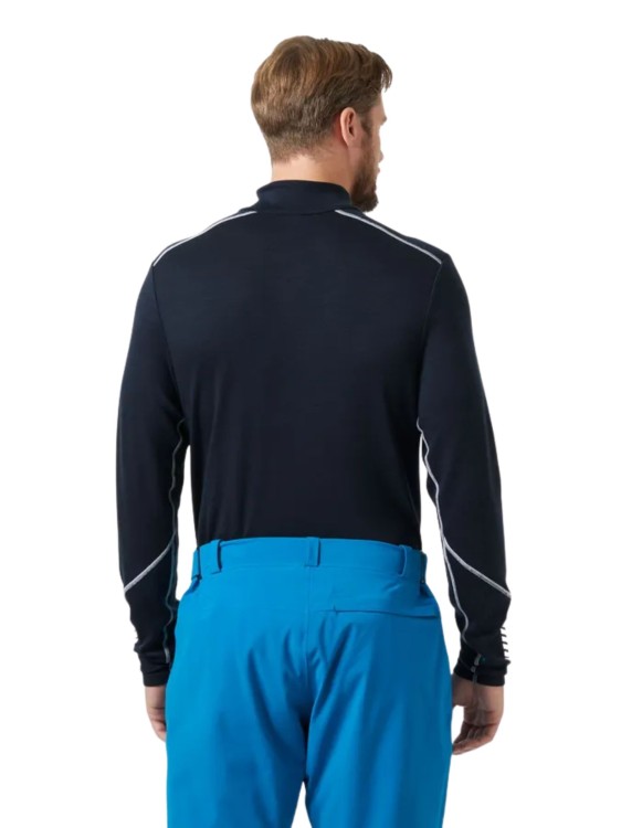 Koszulka Termoaktywna Helly Hansen Lifa Merino Midweight 1/2 Zip Navy