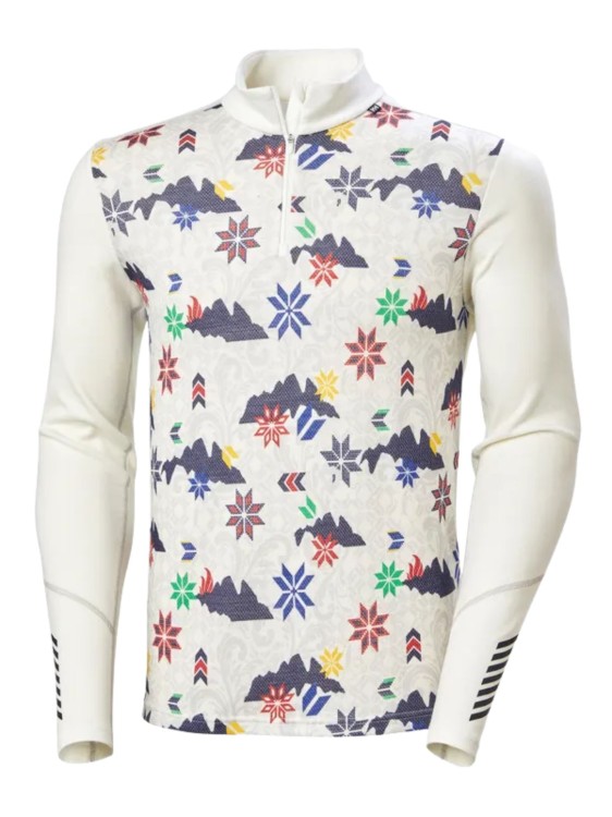 Koszulka Termoaktywna Helly Hansen Lifa Merino Midweight 1/2 Zip White Crotina