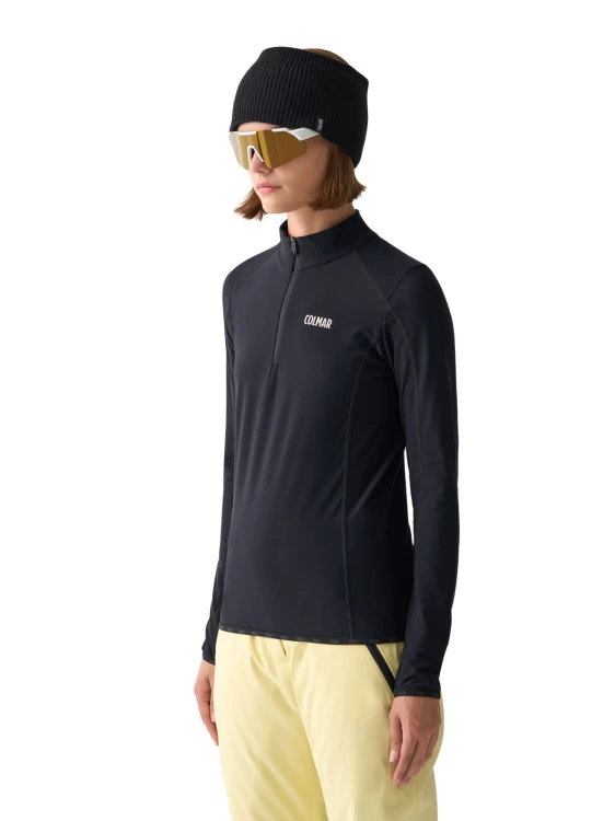 Bluza damska Colmar Half Zip Tech Sweatshirt Black