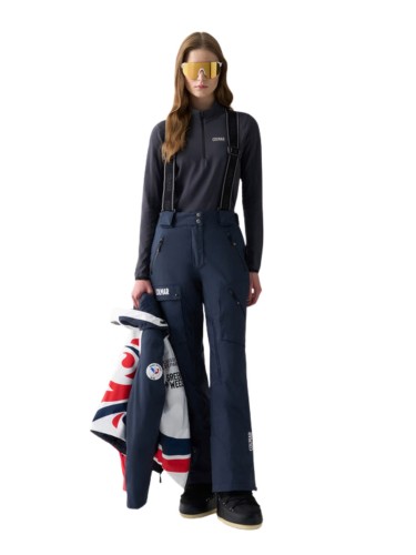 Spodnie narciarskie damskie Colmar Recycled Fabric Ski Salopette Navy