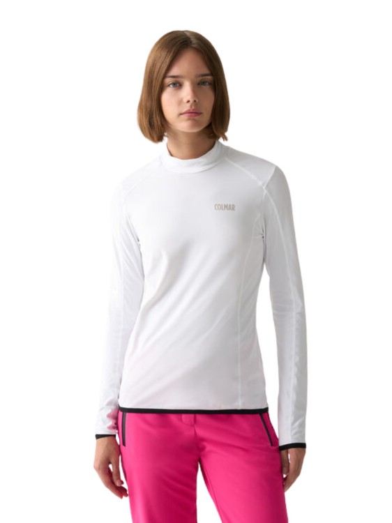 Bluza damska Colmar Stretch Ski Thermal Turtleneck Fleece White
