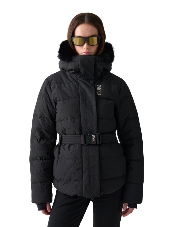 Kurtka narciarska damska Colmar Puffy Parka Embossed Extra Warm Down Jacket Black