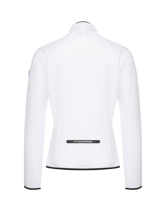 Bluza narciarska damska EA7 Emporio Armani Cortina Powerstretch Full Zip White