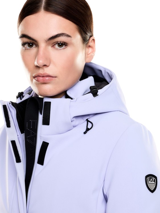 Kurtka narciarska damska EA7 Emporio Armani Kitzbühel Softshell Jacket Sweet Lavender