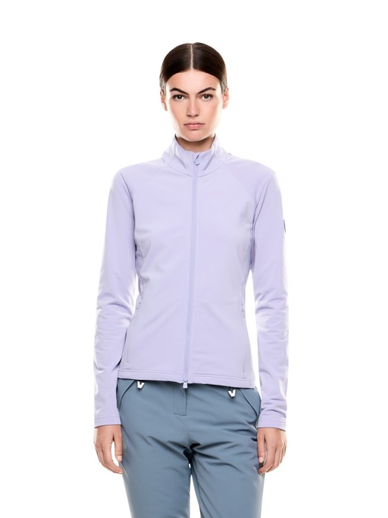 Bluza narciarska damska EA7 Emporio Armani Kitzbühel Powerstretch Full Zip Sweet Lavender