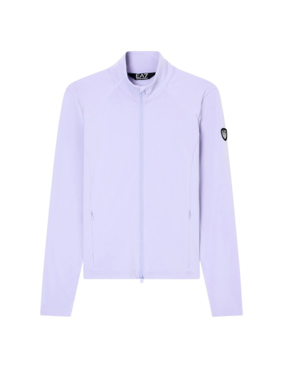 Bluza narciarska damska EA7 Emporio Armani Kitzbühel Powerstretch Full Zip Sweet Lavender