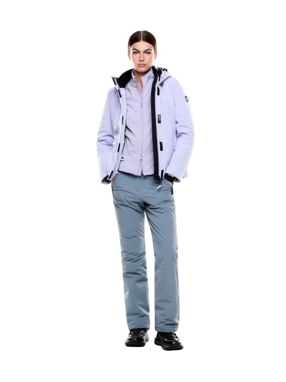 Bluza narciarska damska EA7 Emporio Armani Kitzbühel Powerstretch Full Zip Sweet Lavender