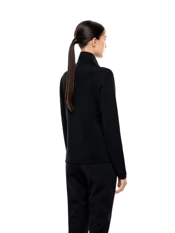 Bluza narciarska damska EA7 Emporio Armani Kitzbühel Powerstretch Full Zip Black