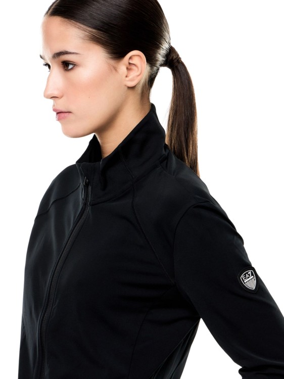 Bluza narciarska damska EA7 Emporio Armani Kitzbühel Powerstretch Full Zip Black