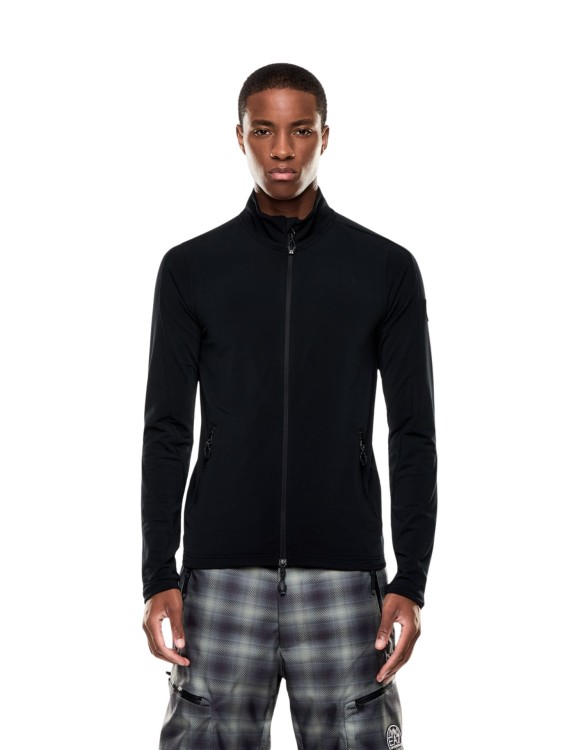 Bluza narciarska męska EA7 Emporio Armani Kitzbühel Powerstretch Colorblock Full Zip Black