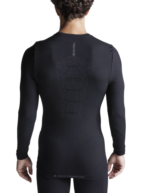 Koszulka termoaktywna męska X-Bionic Mightywool z długim rękawem Black
