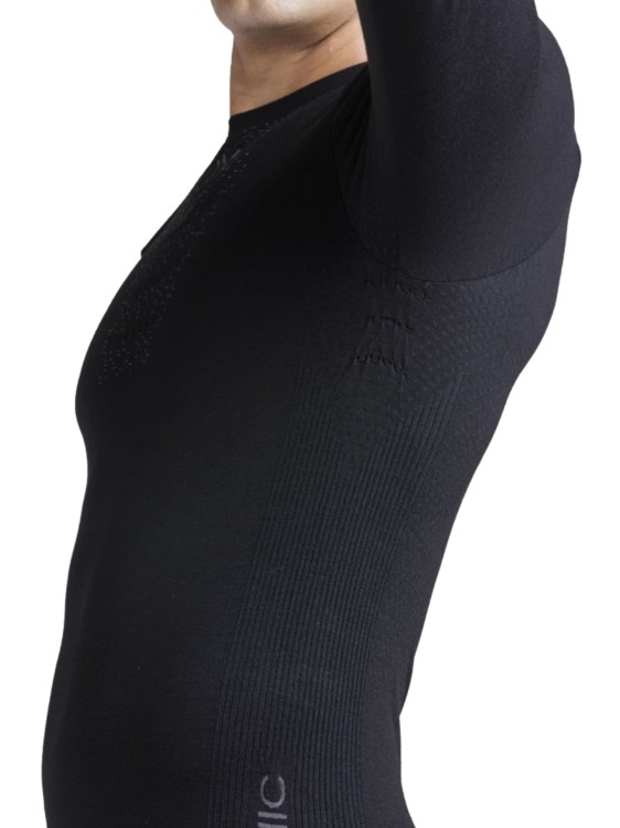 Koszulka termoaktywna męska X-Bionic Mightywool z długim rękawem Black