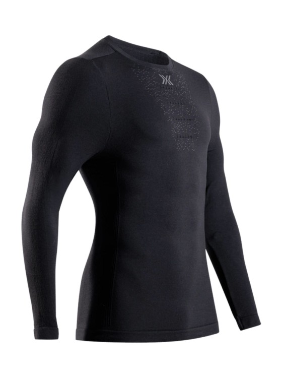 Koszulka termoaktywna męska X-Bionic Mightywool z długim rękawem Black