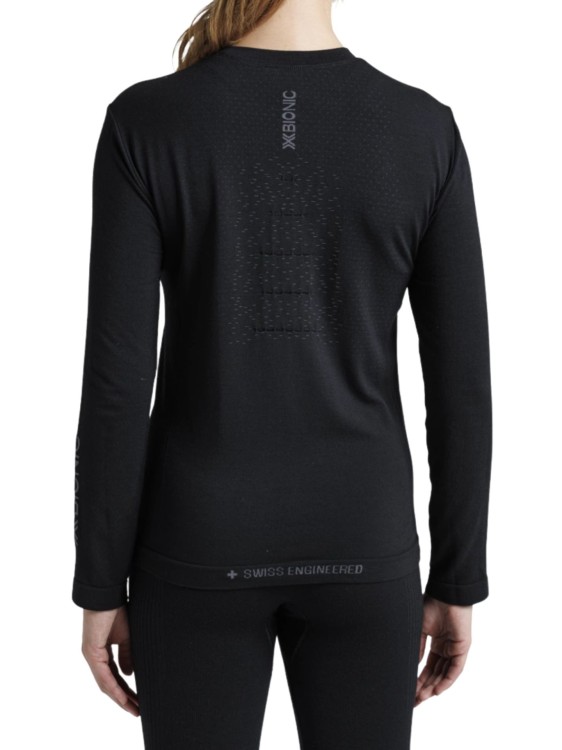 Koszulka termoaktywna damska X-Bionic Mightywool z długim rękawem Black
