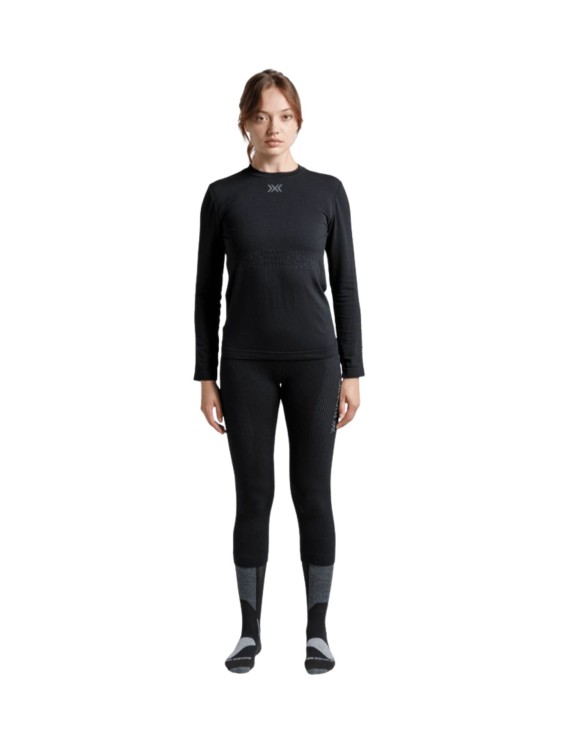 Koszulka termoaktywna damska X-Bionic Mightywool z długim rękawem Black