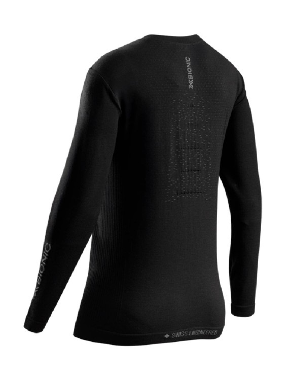 Koszulka termoaktywna damska X-Bionic Mightywool z długim rękawem Black