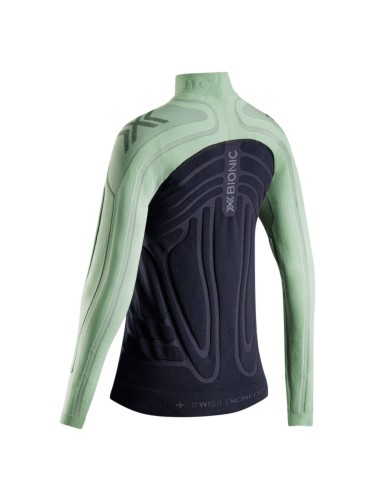 Koszulka termoaktywna damska X-Bionic Heatloop z długim rękawem Black Green