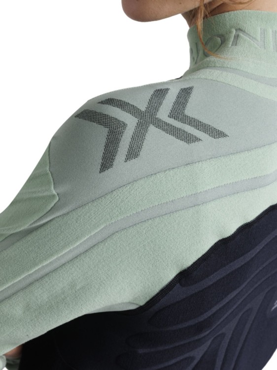 Koszulka termoaktywna damska X-Bionic Heatloop z długim rękawem Black Green