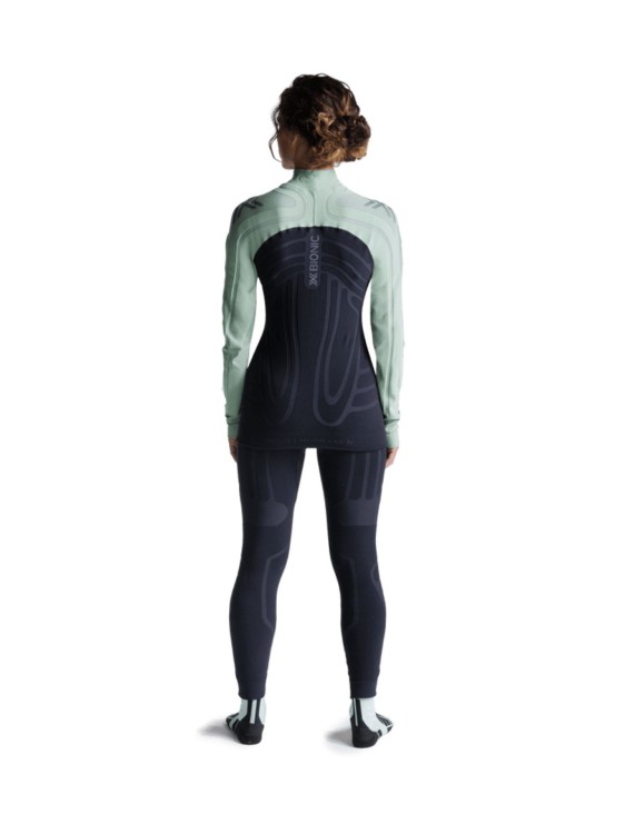 Koszulka termoaktywna damska X-Bionic Heatloop z długim rękawem Black Green
