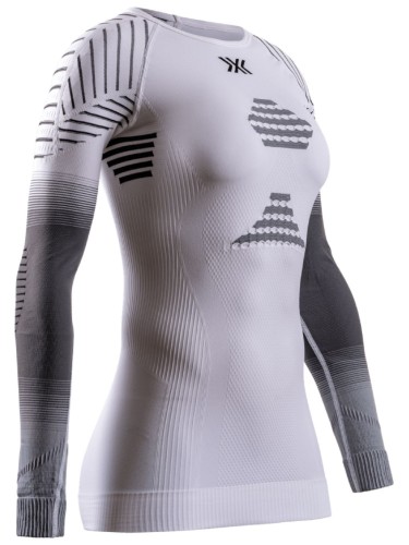 Koszulka termoaktywna z długim rękawem damska X-Bionic Invent FX White Grey