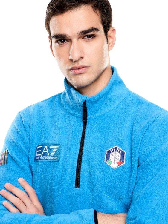 Bluza męska polarowa EA7 Emporio Armani FISI Blue