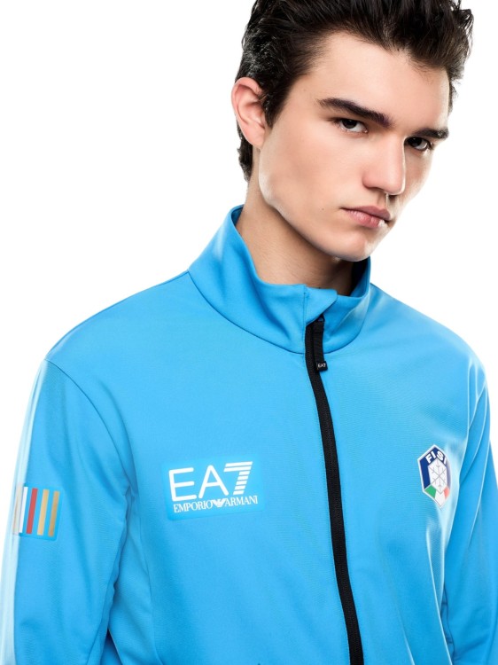 Bluza męska techniczna EA7 Emporio Armani FISI Powerstretch Blue