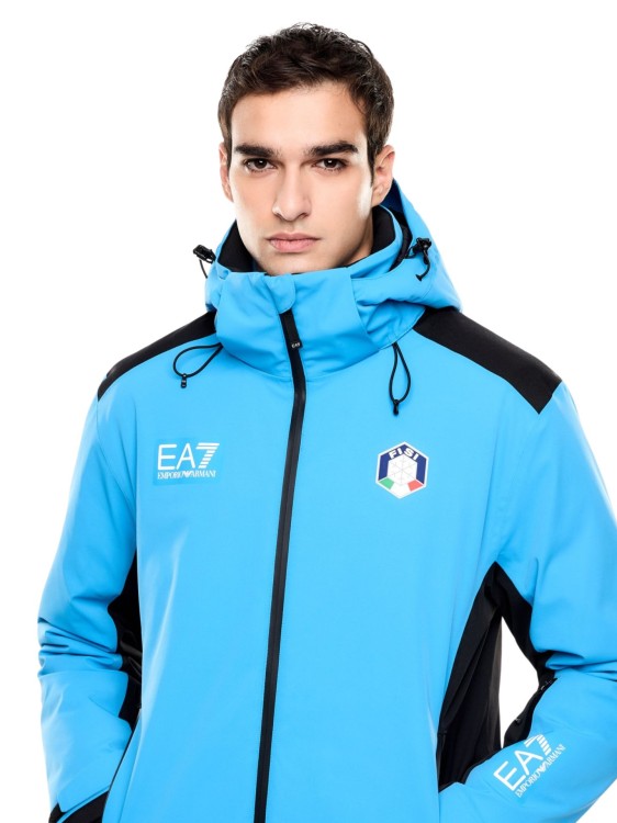 Kurtka narciarska męska EA7 Emporio Armani FISI Protectum7 Blue