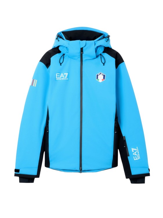 Kurtka narciarska męska EA7 Emporio Armani FISI Protectum7 Blue