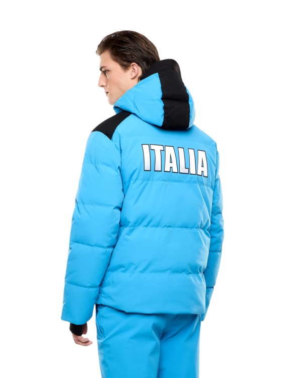 Kurtka narciarska męska puchowa EA7 Emporio Armani FISI Protectum7 Blue